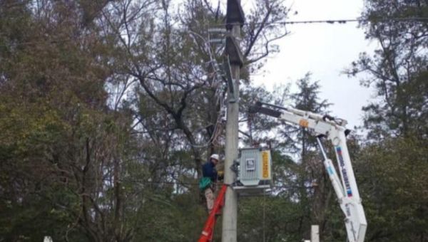 Edelap realizó obras en la red eléctrica de Gorina