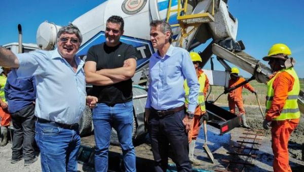 Katopodis y Raitelli  recorrieron obras viales en Brandsen
