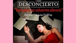 Estrenan en La Plata la obra Desconcierto: “Toco para no volverme silencio” en el Teatro El Escape
