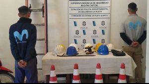 Se hacían pasar por empleados de una compañía de telecomunicaciones para robar cables